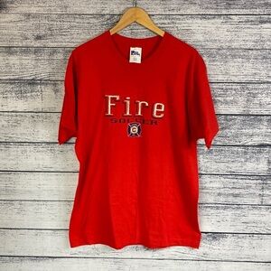 Vintage Pro Player MLS Chicago Fire Embroidered Single Stitch Tee Shirt L